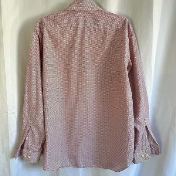 MICHEAL KORS RED WHITE DRESS SHIRT SLIM FIT  COTTON BUTTON DOWN SHIRT MEN 16 1/2 - Picture 5 of 11